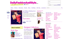 Desktop Screenshot of dailyfashionandstyle.com